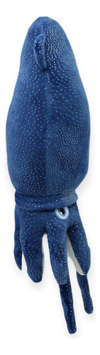 Peluche Calamar Calamari Azul 34 Cm Color Azul Oscuro