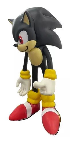 Boneco Sonic Shadow Preto 26cm Articulado Sega Coleção