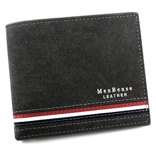 Cartera De Cuero De Lujo Para Hombre, Monedero Delblack