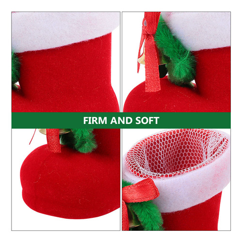 Adorables Botas De Regalo De Navidad, 4 Unidades, Decoración