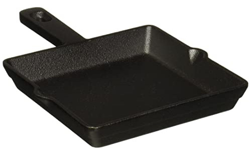 Cast Iron Mini Square Griddle Pan, 6-inch