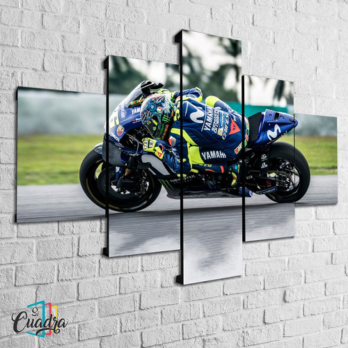 Cuadro Decorativo Valentino Rossi Moto Personalizado Moderno