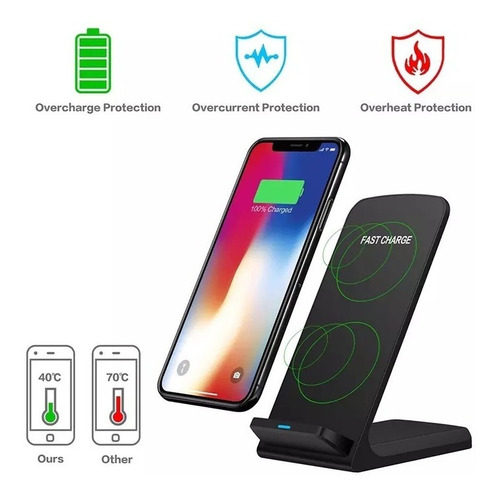 Cargador Inalámbrico Rapido Fast Charge Samsung S8 S9 Note 8