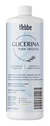 Glicerina Natural La Corona 100% Pura, 500 ml.