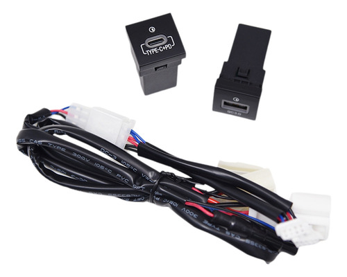 . Enchufe De Cargador Rápido Qc3.0+pd For Coche, Toma De
