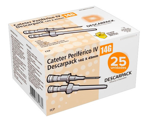 Cateter Periférico Estéril Caixa C/ 25 Escolha Os Tamanhos