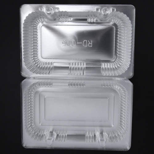 Envase Desechable De Plástico Para Pan Con Bisagras, 25 Unid