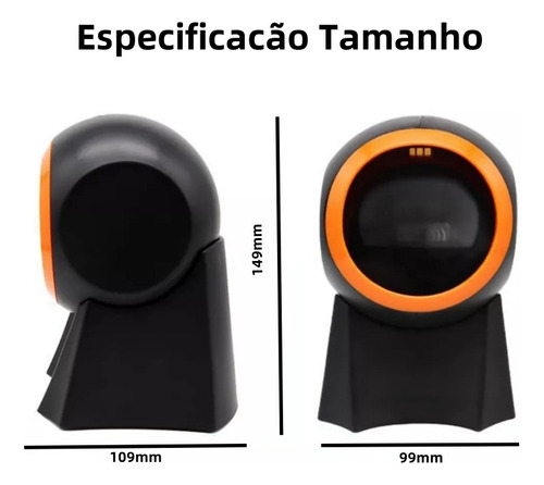 Leitor De Código De Barras Qr Fixo De Mesa 1d 2d Qr Usb