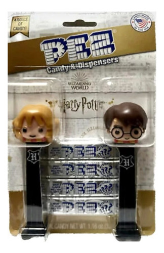 Dispensador De Dulces Pez Harry Potter Y Hermione Con Dulces