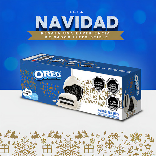 Galletas Oreo Cobertura Sabor A Chocolate Blanco 131,2 G