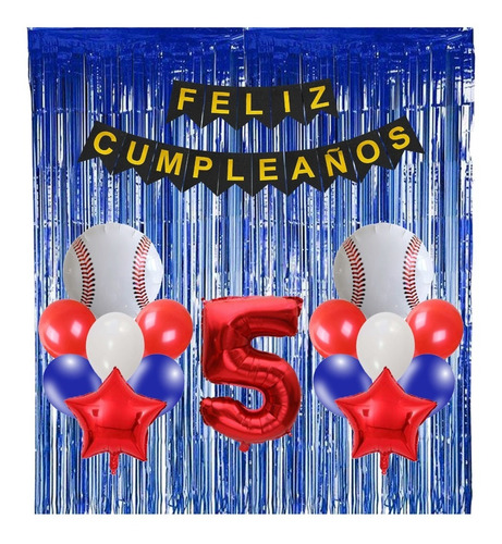 Kit Decorativo Para Cumpleaños Tematica Beisbol