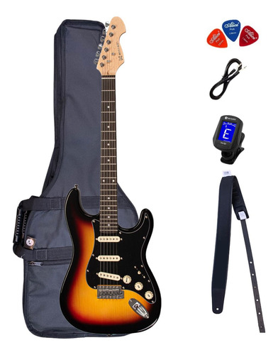 Guitarra Michael Stratocaster Gms400 Snt Sunburst Kit
