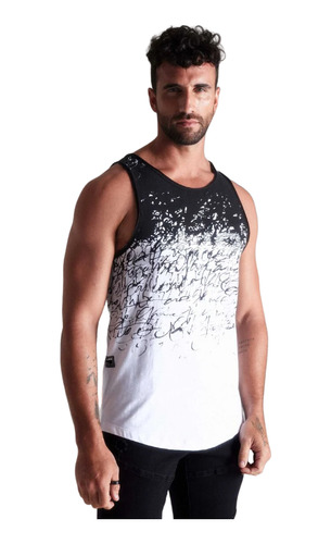 Polera Hombre J.j.o Half Full Print Semi Long Roun