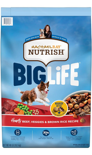 Rachael Ray Nutrish Big Life Dry Dog Food, Medium & Large Br