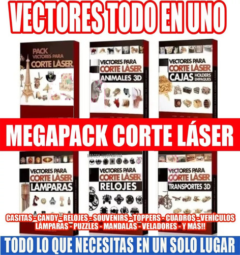 Mega Pack Gold 2.000.000 De Vectores Para Cortes Láser 2d 3d
