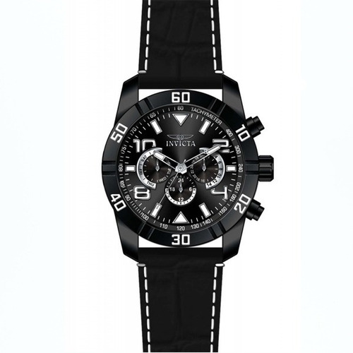 Reloj De Hombre Invicta 21474 Acero Y Cuero Multifunción