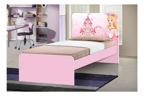 Cama 1 Plaza - Dormitorio Infantil - Princesa - Princess