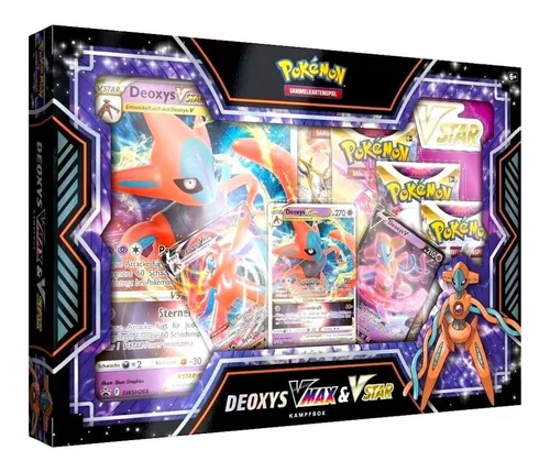 Box Pokémon Coleção Premium Batalha Deoxys VMax e V-Astro