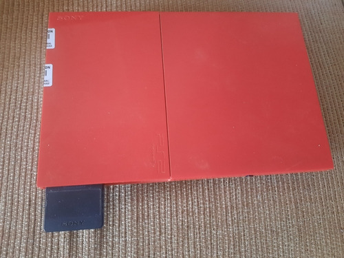 Consola Playstation 2 Slim Color Rojo Con Open Loader
