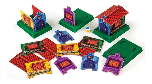 Imagen 2 de 4 de Juego de mesa Los chanchitos constructores Ruibal H488