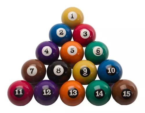 02 Jogos De Bolas Numeradas 50mm/ Bilhar/ Sinuca/ Snooker