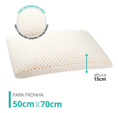 Kit Mix De Travesseiros De Látex Basic Flat E Soft