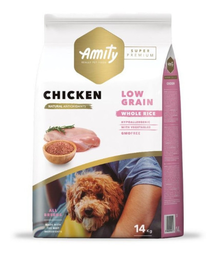Alimento Para Perro Adulto Amity Pollo - 14 Kg