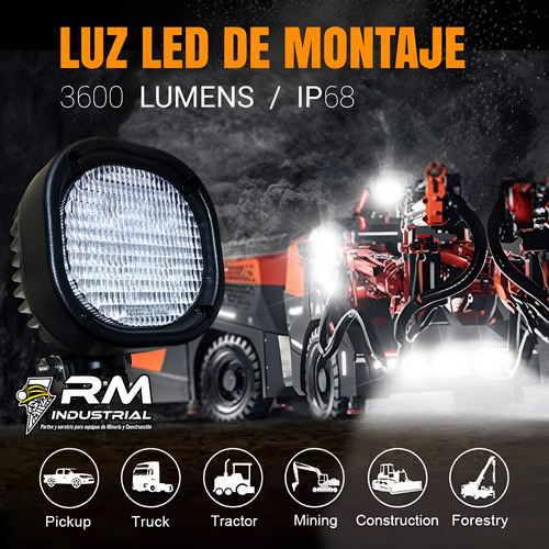 Lampara Led Industrial 3600 Lumens Ip68