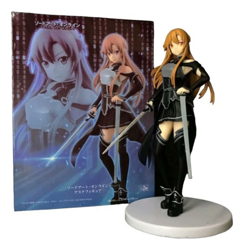 Figura Asuna 18cm Con Caja Outfit Negro