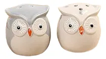 Comprar Set Salero Y Pimentero Diseño Lechuza Cerámica Decoración