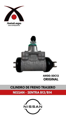 Cilindro De Freno Trasero Nissan Sentra B13 Y B14