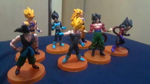 Dragon Ball Super Set D 7 Goku Vegeta Broly Veguito Caulifla