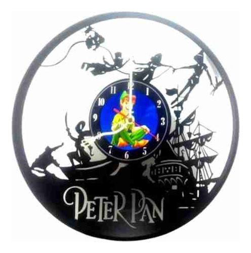 Reloj De Vinilo Peter Pan Regalos Decoracion 