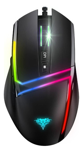 Mouse Negro Rgb 7 Botones Hasta 8000 Dpi Bengoo