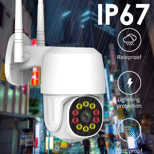 Cámara De Seguridad Wifi Exterior 6 Led De Iluminación 1080p