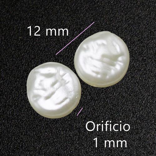 Cuenta Separador Acrílico 100g Pulseras Bisutería Collares Mm Nacar 240pz 1.2 Cm 1.2 Cm
