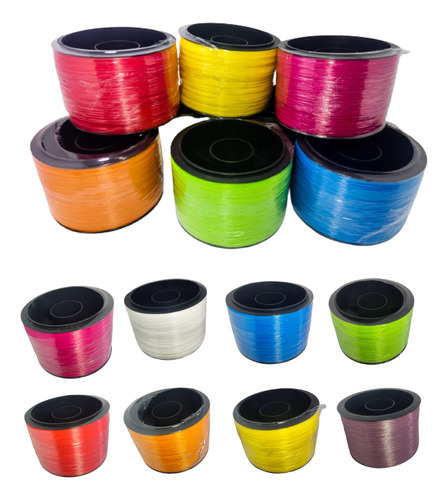 Linha Nylon 3000 Jardas Para Pipas Raias Roca Coloridas