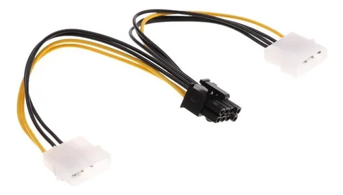 Adaptador Dual Pci-e De 4 Pines A 8 Pines (6+2 Pines)