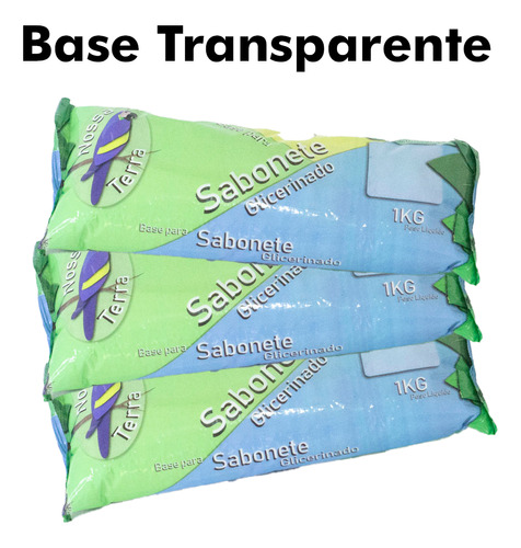 3kg Base Glicerinada Para Sabonete - Nossa Terra