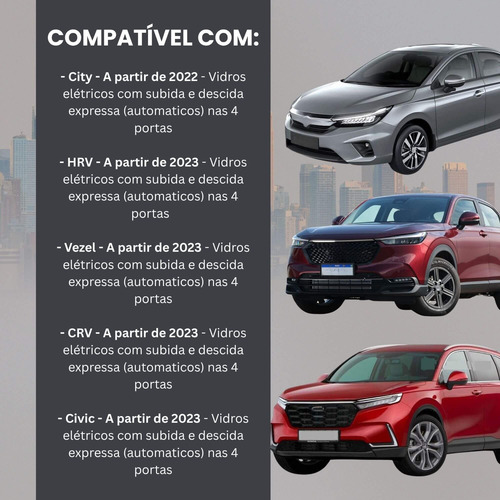 Módulo Vidro E Retrovisor Honda 2022+ Tury Pro3.14gh