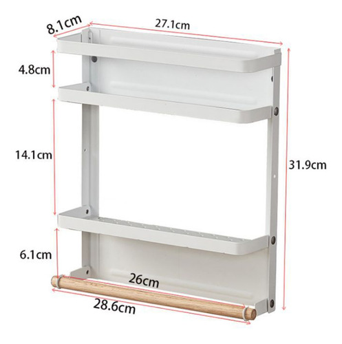 Estante Colgante Para Nevera B01pcs, Estante Para Especias,