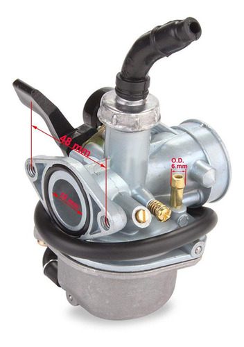 Imagen 3 de 6 de Carburador Pz19 Carb Para 50 70 90 110cc Atv Quad 4 Wheeler