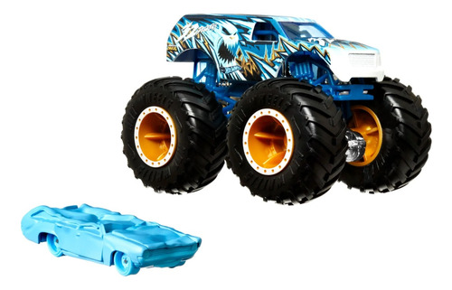 Hot Wheels Monster Truck 32 Degres+ Crushed Car Escala 1:64