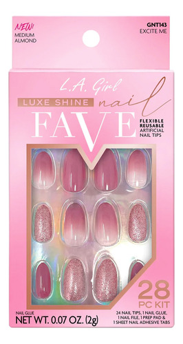 Set De Uñas Press On Luxe Shine Nail Fave L.a Girl