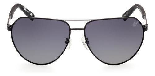 Lentes De Sol Gris Polarizados Timberland Tb9340h02d Color Negro Varilla Negro Armazón Negro