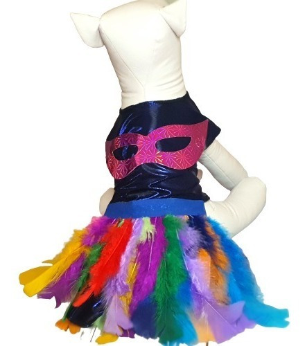 Roupa Pet - Vestido Carnaval Tam 4 - Roupinha Cachorro