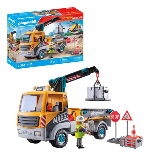 Camión De Construcción Con Grúa 71750 55