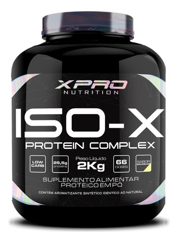 Iso X Protein Complex 2kg Suplemento Alimentar Pó Baunilha