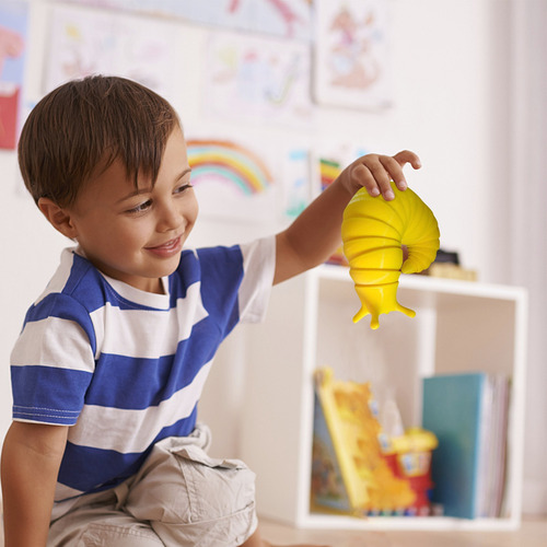 Un Juguete Infantil Fidget Slug Impreso En 3d, Amigable Y Ar