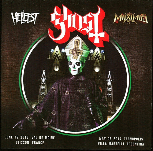 Ghost 2cd Hellfest 16+tecnopolis 17+rio 2013+6 Bonus Cerrad 